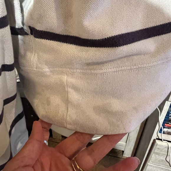 Polo Ralph Lauren CP-93 Sailor Yellow Jacket Bear Mesh Striped Hoodie Medium - Picture 13 of 14